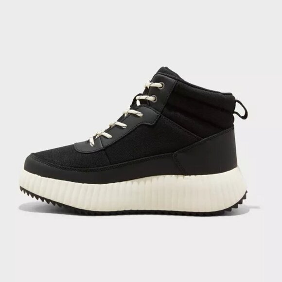 Universal Thread Women's Shyla Platform Black Hiker Boots - Picture 2 of 4